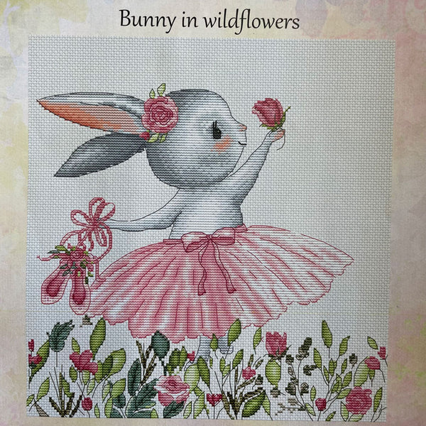 Bunny in Wildflowers The Embroiderer