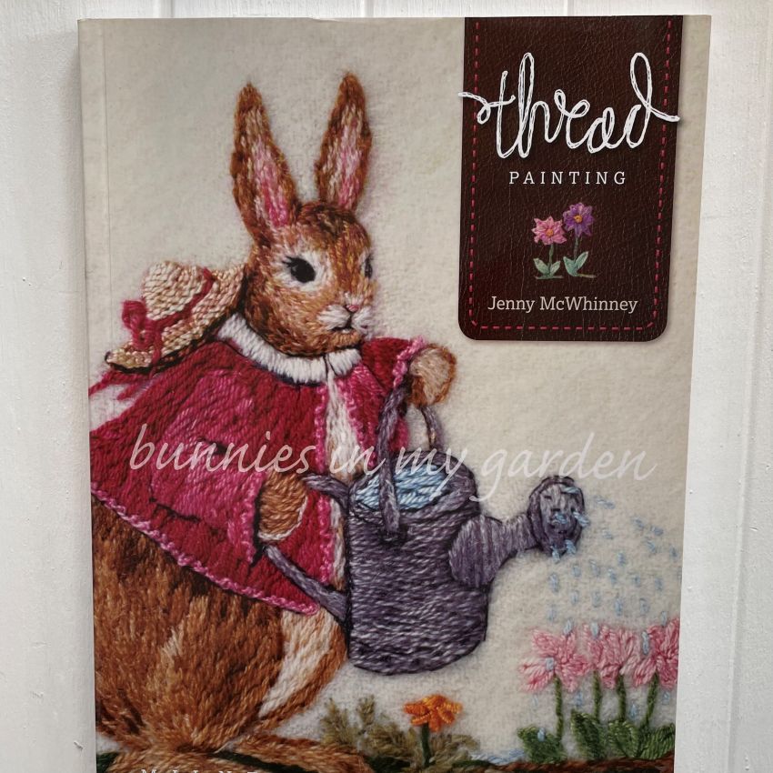 Bunnies in my Garden Thread Painting