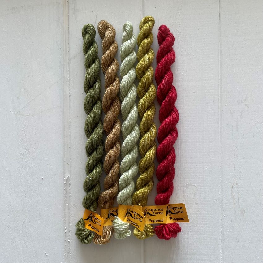 Gumnut Yarns : Poppies wool/silk