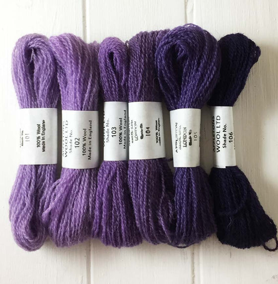 Appleton Wools Purple 101-106