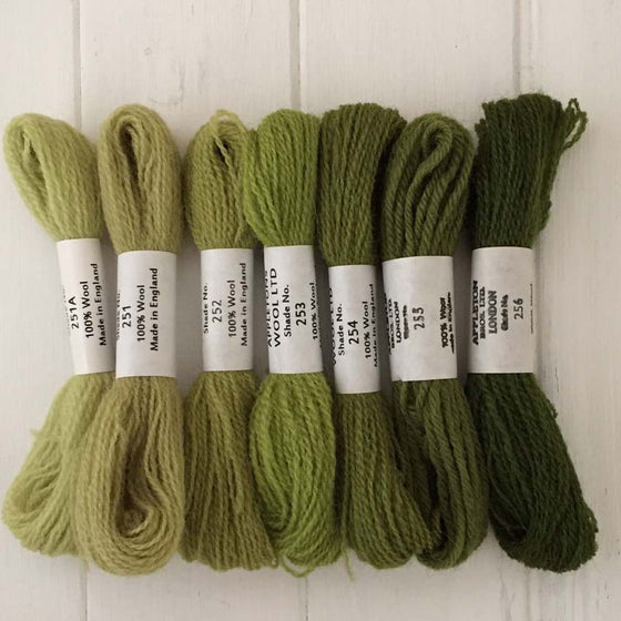 Appleton Wools Grass Green 251a, 251-256